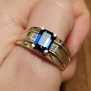10k Sapphire Ring